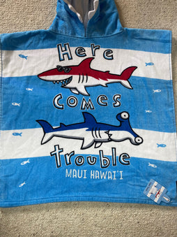 Here Comes Trouble Boys Towel Cape