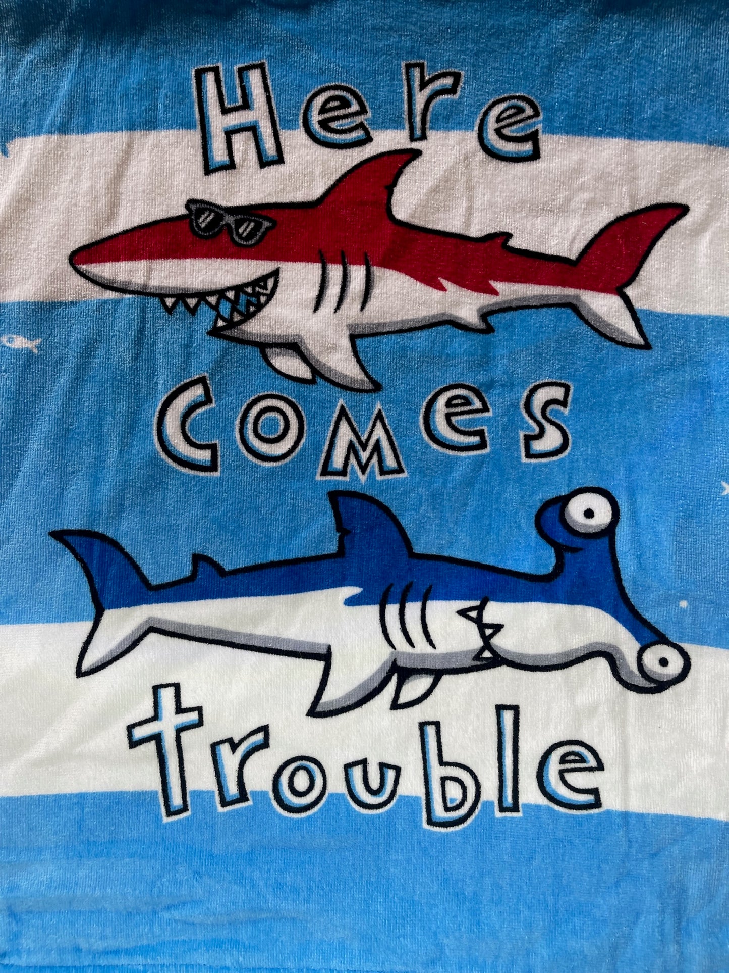 Here Comes Trouble Boys Towel Cape