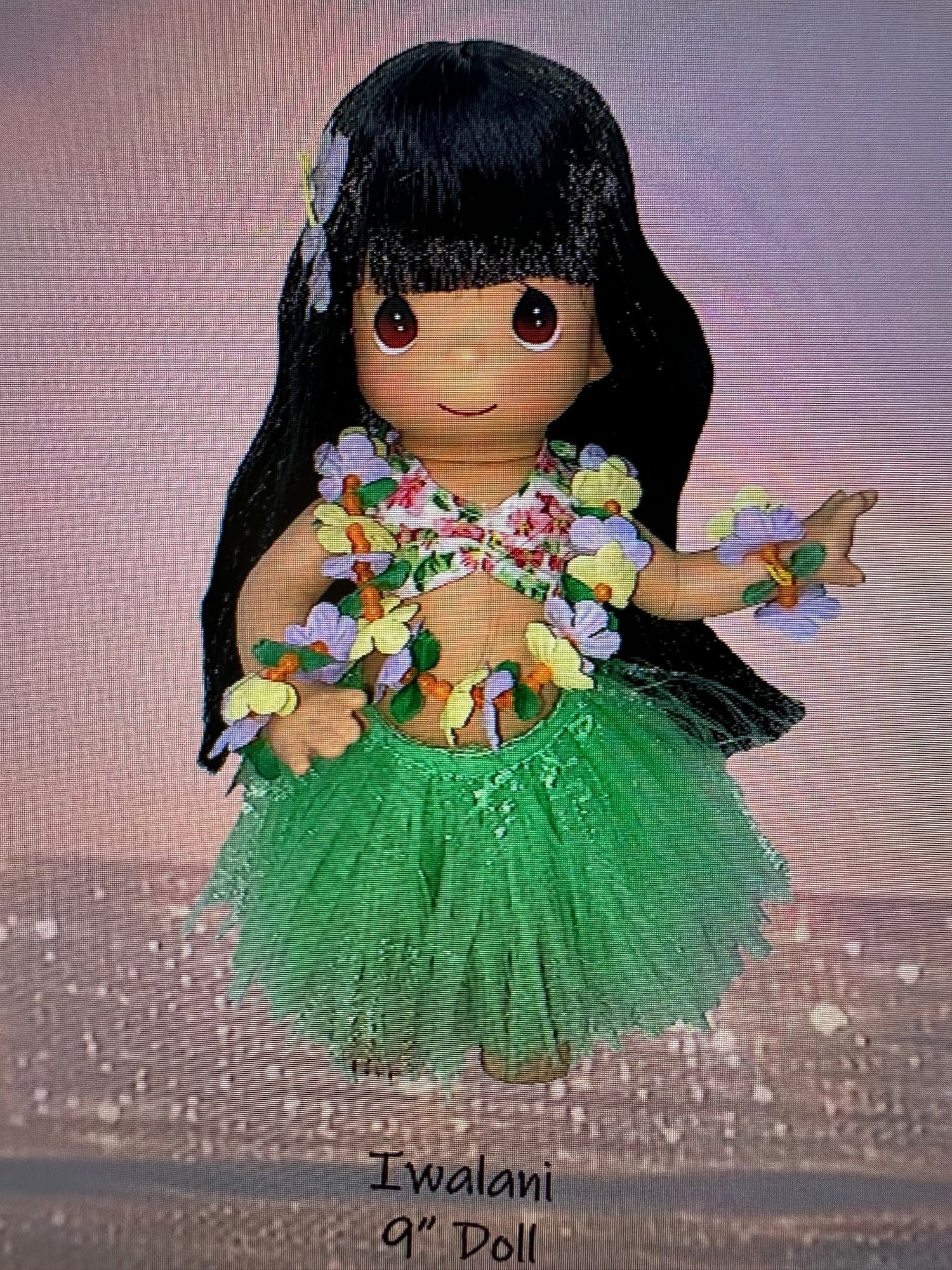 Precious Moments - Aloha Hawaiian Girl Hula Lei Seashell Figurine