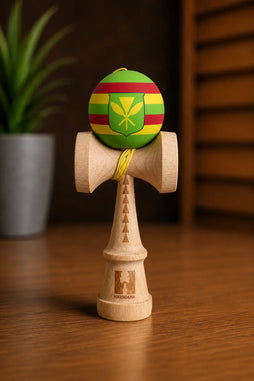 PRE-ORDER HI Kendama - Kanaka Maoli Flag - Signature Series