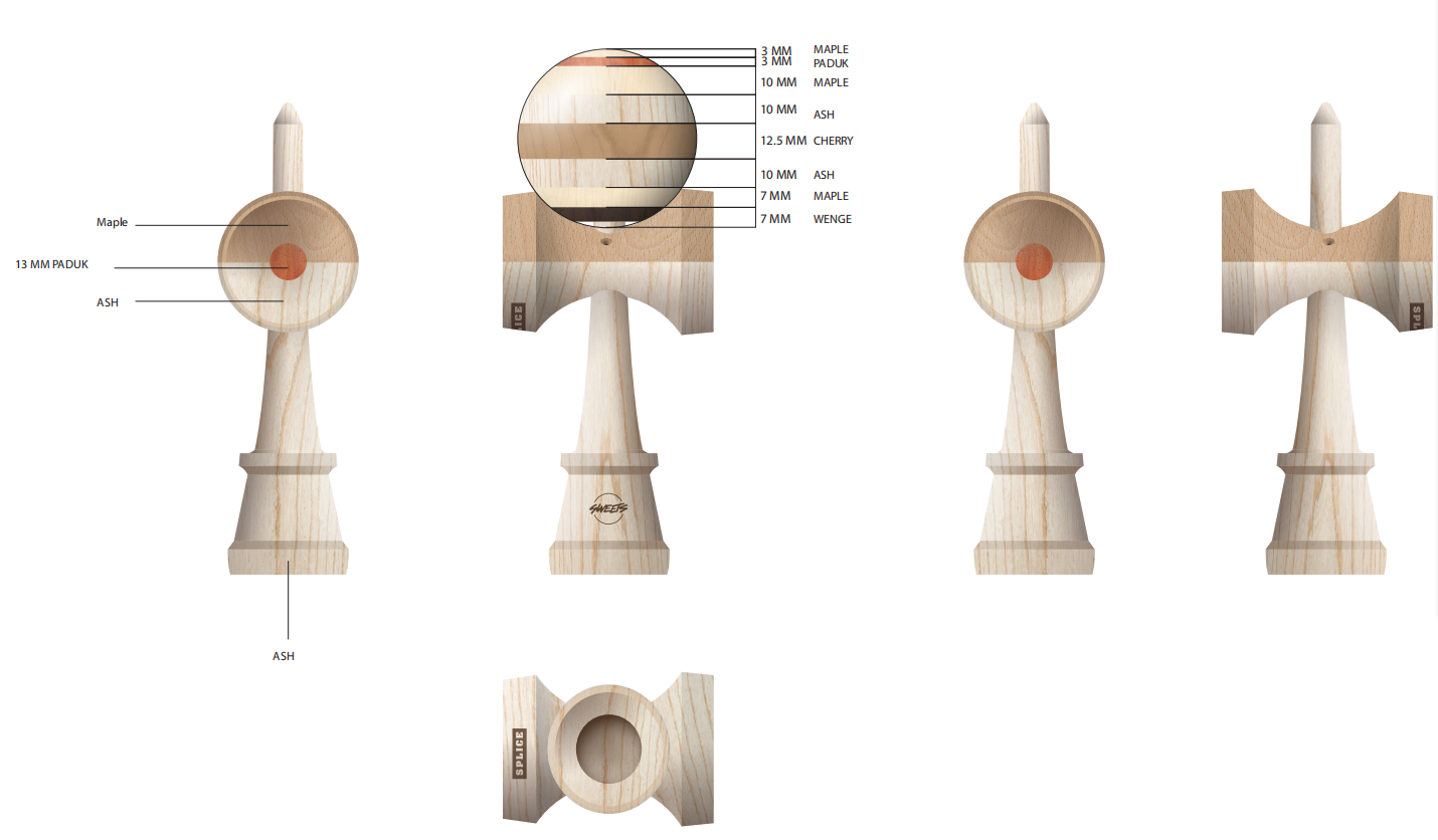 SWEETS KENDAMA - SPLICE - NEW LIMITED EDITION MODEL