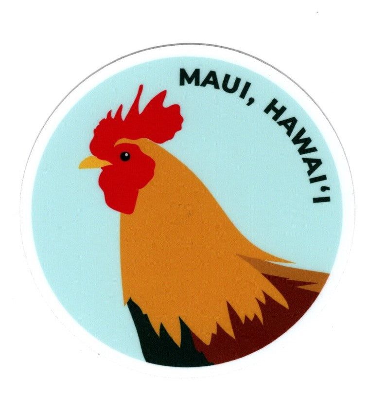 Maui Rooster Sticker
